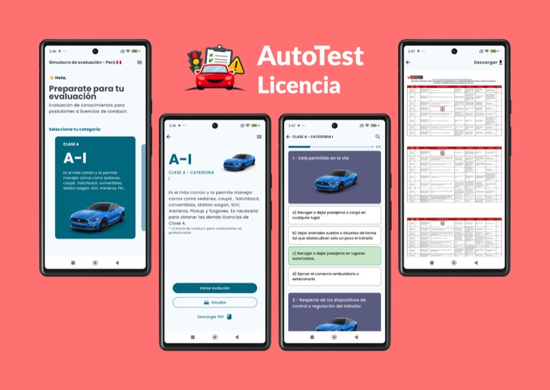 AutoTest Licencia - App de práctica para examen de licencia